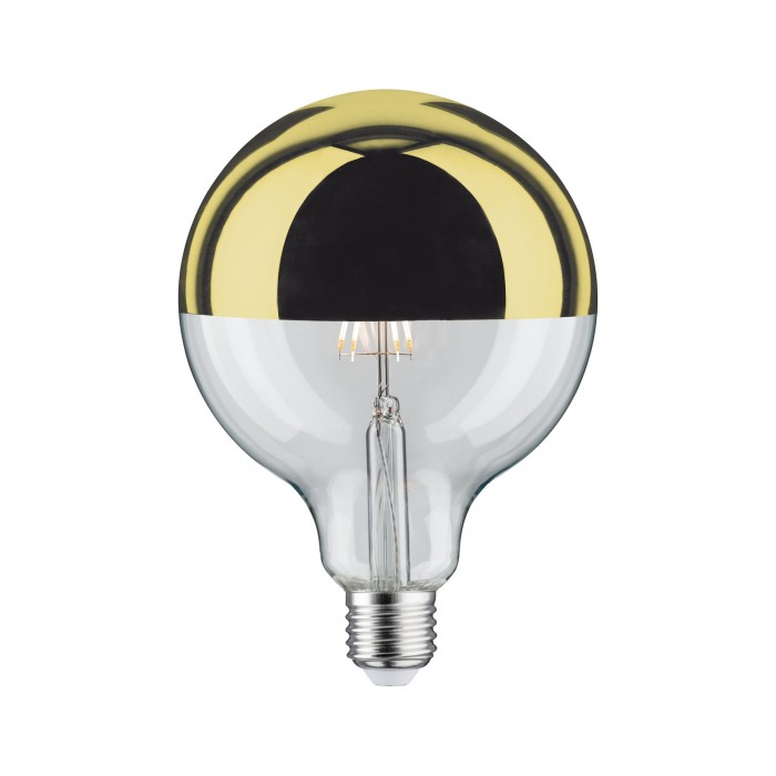 Bec LED G125 cu oglindă 600lm E27 2700K 6,5W 230V auriu, cu flux luminos variabil [1]