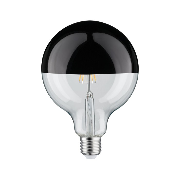 Bec LED G125 cu oglindă 600lm E27 2700K 6,5W 230V, negru lucios, cu flux luminos variabil [2]