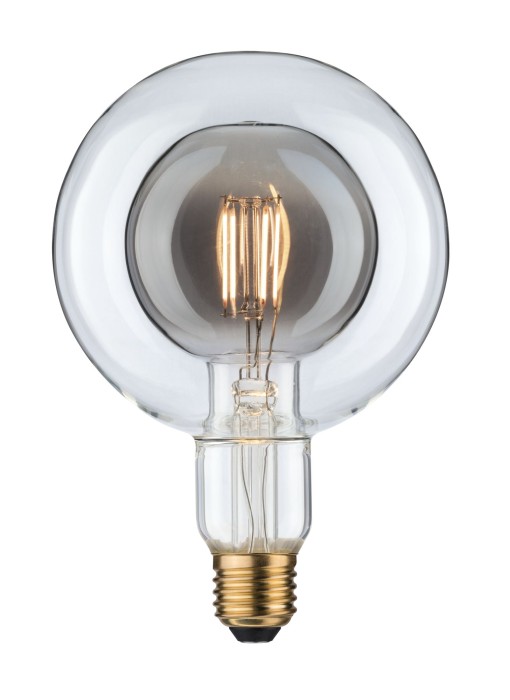 Bec LED G125 Inner Shape 300lm sticlă afumată, cu flux luminos variabil 4W E27 2700K 230V [1]