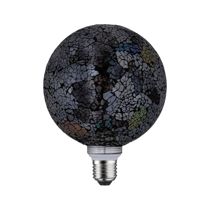 Bec LED G125 Miracle Mosaic 470lm negru, cu flux luminos variabil E27 2700K 230V [3]