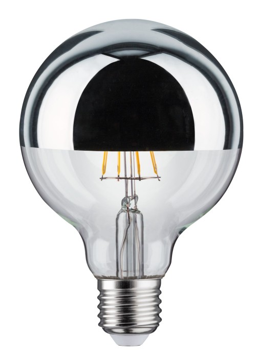 Bec LED G95 cu oglindă 580lm E27 2700K 4,8W 230V argintiu [2]