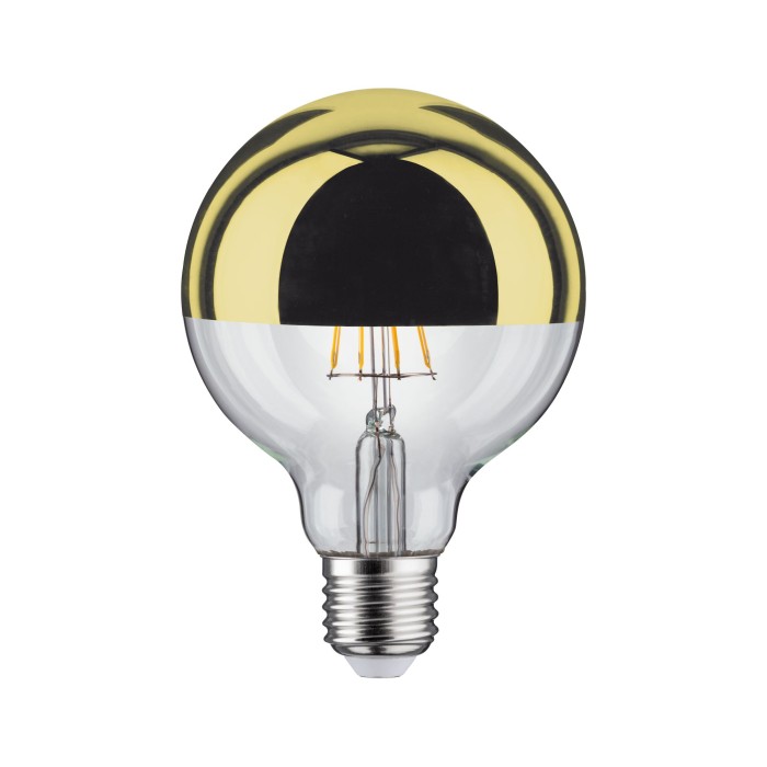 Bec LED G95 cu oglindă 600lm E27 2700K 6,5W 230V auriu, cu flux luminos variabil [2]
