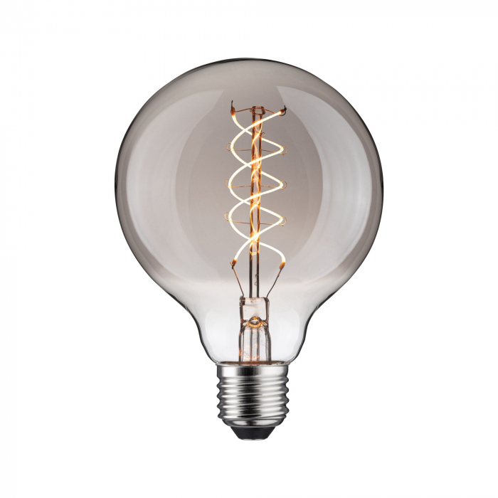 Bec LED Globe Rustic Shine, 230V, cu filament, 170lm, 4,2W, 1800K, cu flux luminos variabil în 3 pași, sticlă afumată [1]