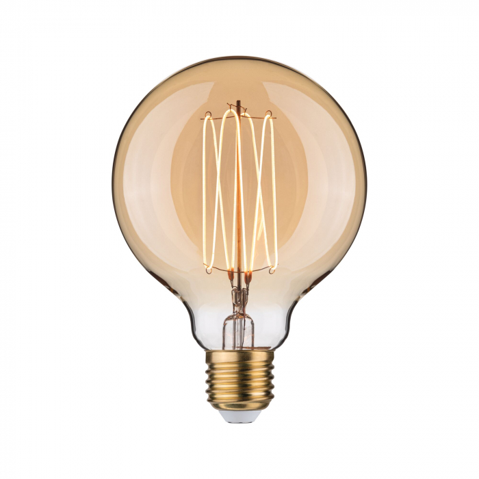 Bec LED Globe Rustic Shine, 230V, cu filament, 300lm, 4,2W, 1800K, flux luminos variabil în 3 pași, auriu [2]