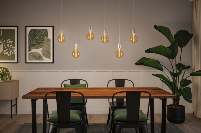 Bec LED Globe Rustic Shine, 230V, cu filament, 300lm, 4,2W, 1800K, flux luminos variabil în 3 pași, auriu [3]