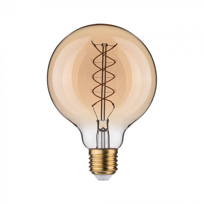 Bec LED Globe Rustic Shine, 230V, cu filament, 300lm, 4,2W, 1800K, flux luminos variabil în 3 pași, auriu [1]