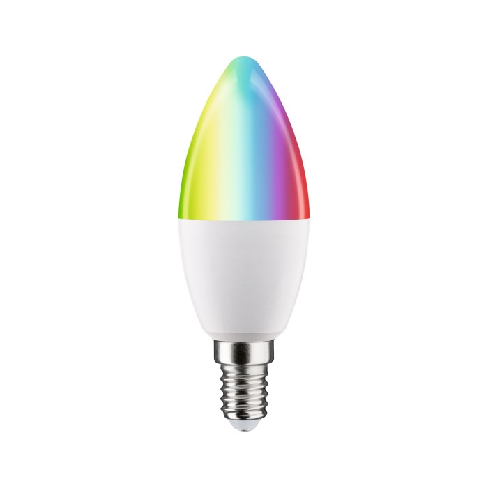 Bec LED lumânare, 230V, Standard Smart Home Zigbee 3.0, E14, 470lm, 5W, RGBW+, cu flux luminos variabil, mat [2]