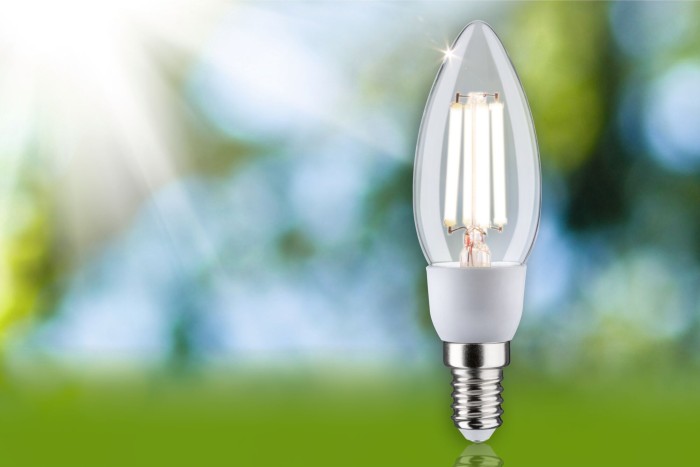 Bec LED lumânare, cu filament, Eco-Line, 230V, E14, 525lm, 2,5W, 3000K, clar [4]