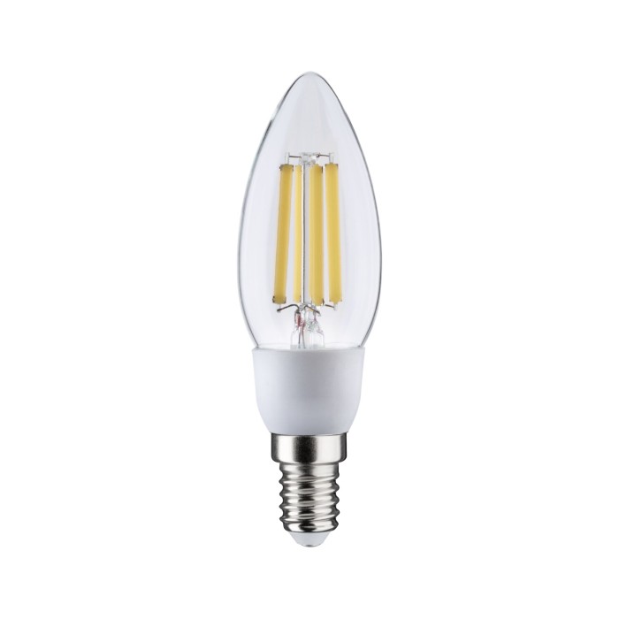 Bec LED lumânare, cu filament, Eco-Line, 230V, E14, 525lm, 2,5W, 4000K, clar [2]