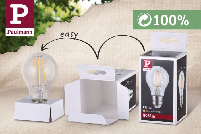 Bec LED lumânare 2,5W E14 230V cu flux luminos variabil în 3 pași, clar [5]