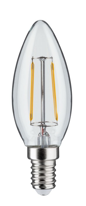 Bec LED lumânare, cu filament, 230V, E14, 250lm, 2,6W, 2700K, clar [2]