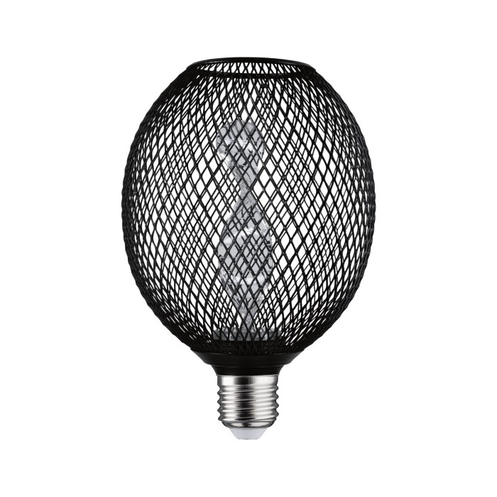 Bec LED Metallic Glow, 230V, E27, Helix, 110lm, 3,5W, 1800K, negru [2]