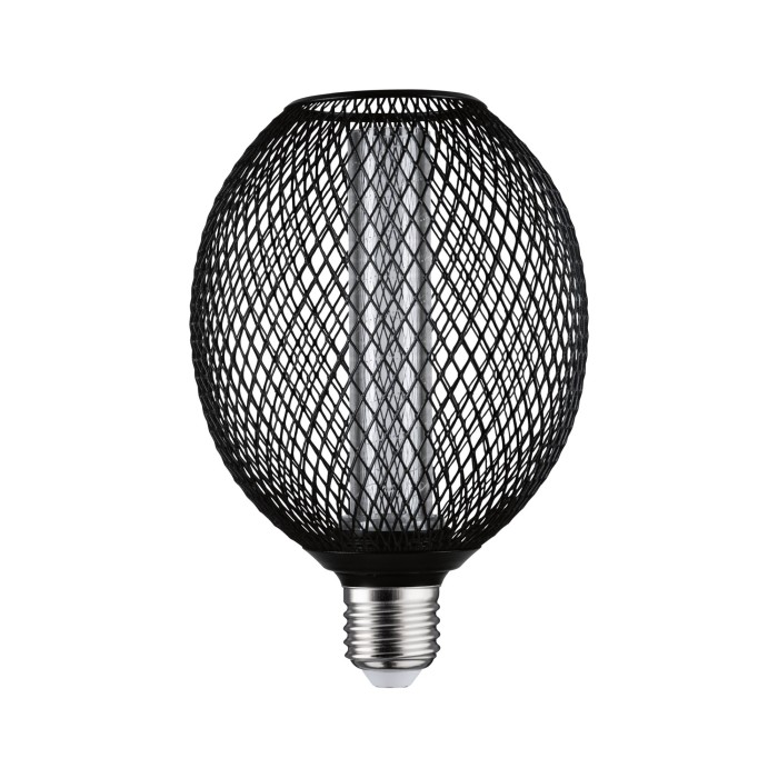 Bec LED Metallic Glow, 230V, E27, Spiral, 200lm, 4,2W, 1800K, negru [2]