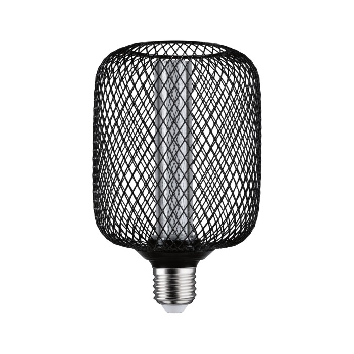 Bec LED Metallic Glow, 230V, Zyl Spiral, E27, 200lm, 4,2W, 1800K, negru [2]