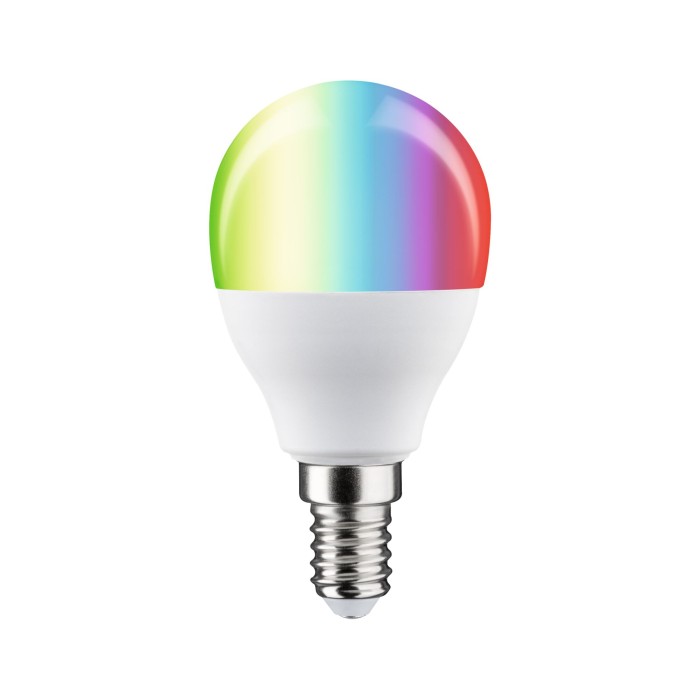 Bec LED miniglob, 230V, Standard Smart Home Zigbee 3.0, E14, 470lm, 5W, RGBW+, flux luminos variabil, mat [2]