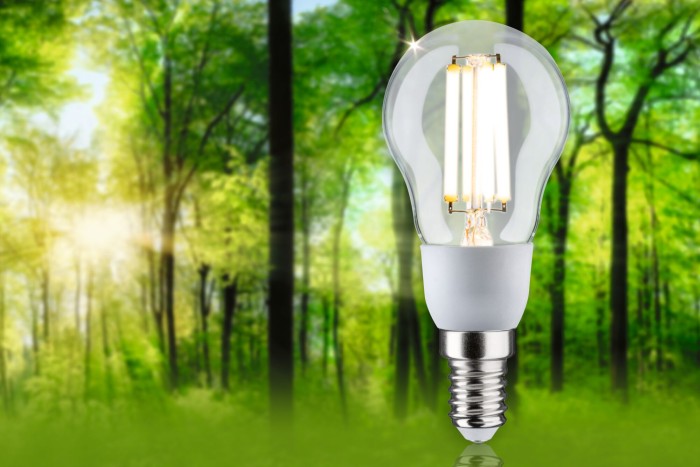 Bec LED miniglob, cu filament, Eco-Line, 230V, E14, 100mm, 525lm, 2,5W, 3000K, clar [3]