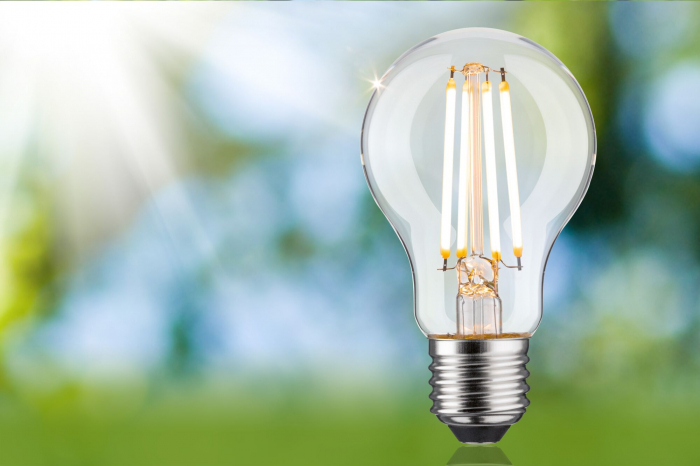 Bec LED pară Eco-Line, 230V, cu filament, E27, 1055lm, 5,7W, 3000K, cu flux luminos variabil în 3 pași, clar [4]