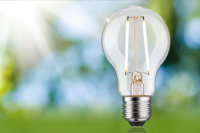 Bec LED pară Eco-Line, 230V, cu filament, E27, 470lm, 2,5W, 3000K, cu flux luminos variabil în 3 pași, clar [4]