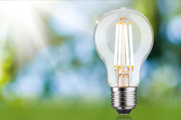 Bec LED pară Eco-Line, 230V, cu filament, E27, 806lm, 4.3W, 3000K, cu flux luminos variabil în 3 pași, clar [4]