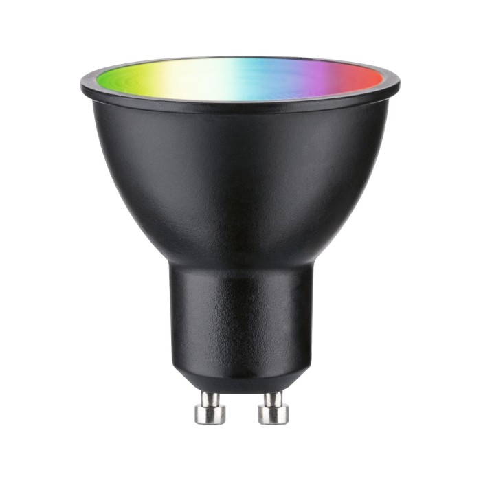 Bec LED reflector, 230V, Standard Smart Home Zigbee 3.0, GU10, 350lm, 4,8W, RGBW+, flux luminos variabil, negru mat [2]