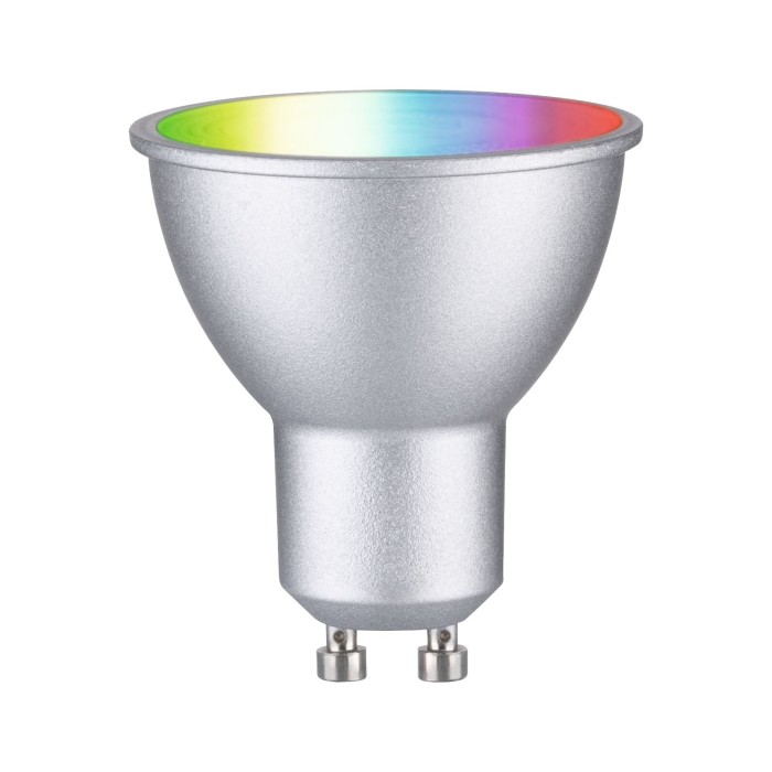 Bec LED reflector, 230V, Standard Smart Home Zigbee 3.0, GU10, 350lm, 4,8W, RGBW+, flux luminos variabil, crom mat [2]