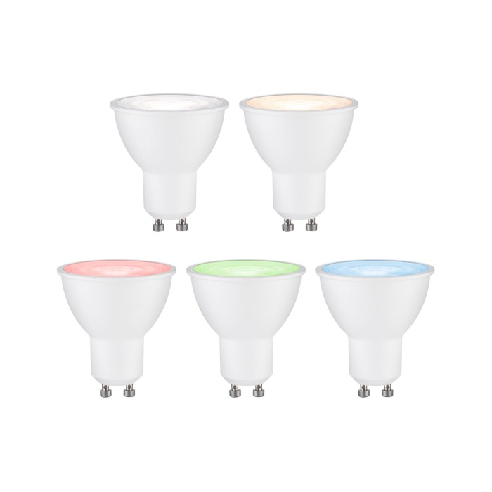 Bec LED reflector, 230V, Standard Smart Home Zigbee 3.0, GU10, 350lm, 4,8W, RGBW+, flux luminos variabil, alb mat [4]