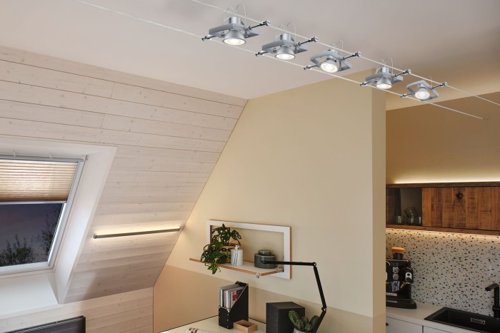 Bec LED reflector GU5,3 445lm 2700K 36° crom mat 6,5W 12V RAL9004, cu flux luminos variabil [3]