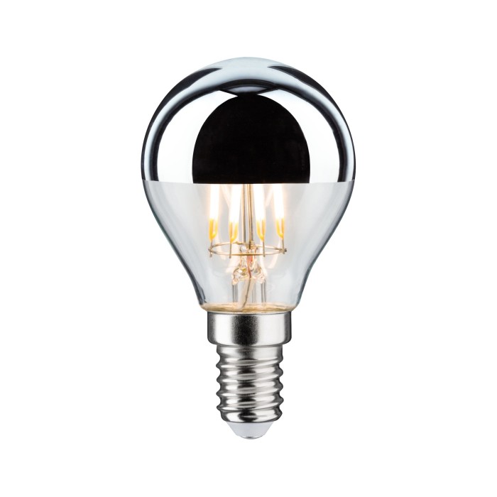 Bec LED sferic cu oglindă 440lm E14 2700K 4,8W 230V argintiu, cu flux luminos variabil [1]
