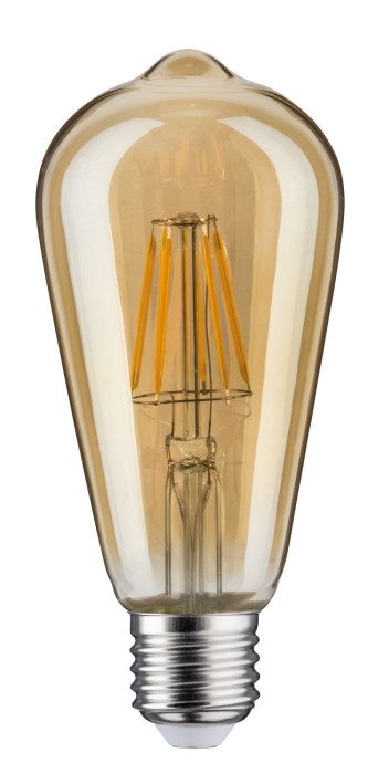 Bec LED Vintage Rustika 6W E27 230V auriu, cu flux luminos variabil 1700K [2]