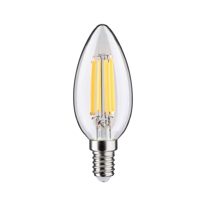 Bec lumânare Eco-Line 230 V cu filament LED, E14, 98mm, 525lm, 2,5W, 3000K, clar [2]