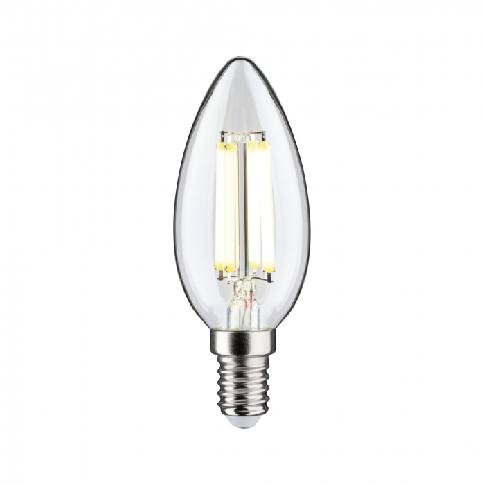 Bec lumânare Eco-Line 230 V cu filament LED, E14, 98mm, 525lm, 2,5W, 4000K, clar [2]