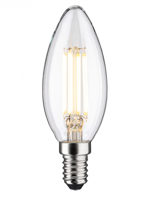 Bec lumânare LED Eco-Line, 230V, cu filament, E14, 840lm, 4W, 3000K, clar [2]