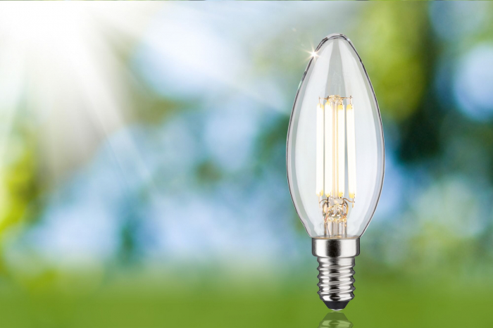 Bec lumânare LED Eco-Line, 230V, cu filament, E14, 840lm, 4W, 3000K, clar [4]