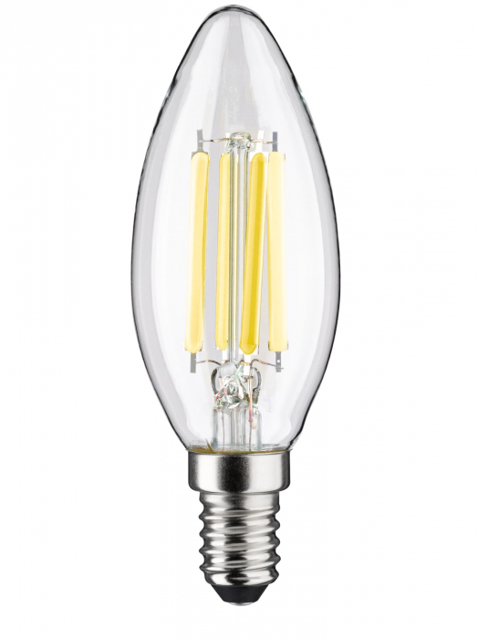 Bec lumânare LED Eco-Line, 230V, cu filament, E14, 840lm, 4W, 4000K, clar [2]