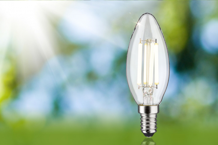Bec lumânare LED Eco-Line, 230V, cu filament, E14, 840lm, 4W, 4000K, clar [4]