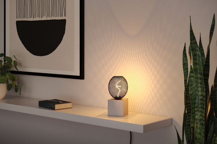 Bec Metallic Glow, 230V, standard LED, 180lm, 4W, 1800K, negru, cu flux luminos variabil [3]