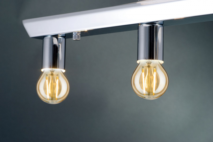 Bec miniglob cu filament LED, 1879, 230V, E14, 450lm, 4,9W, 1800K, flux luminos variabil în 3 pași, auriu [3]