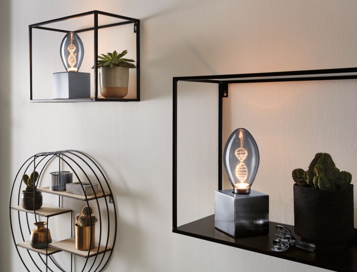 Bec Pară Inner Glow LED Helix, E27, 230V, 90lm, 3,5W, 1800K, sticlă afumată [5]