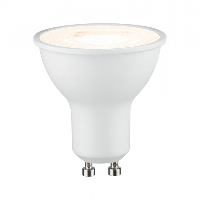 Bec reflector LED 230V GU10, 750lm, 8W, 2700K, alb mat, flux luminos variabil [2]
