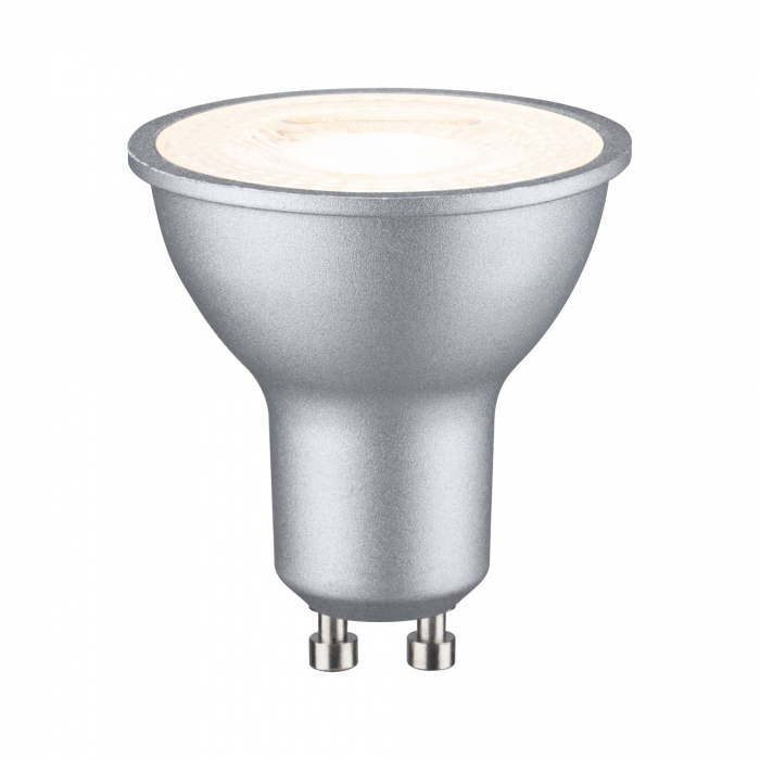 Bec reflector LED 230V GU10, 750lm, 8W, 2700K, crom mat, flux luminos variabil [2]