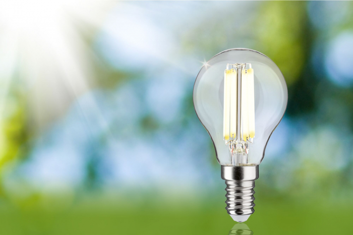 Bec sferic Eco-Line 230 V cu filament LED, E14, 82mm, 525lm, 2,5W, 4000K, clar [3]