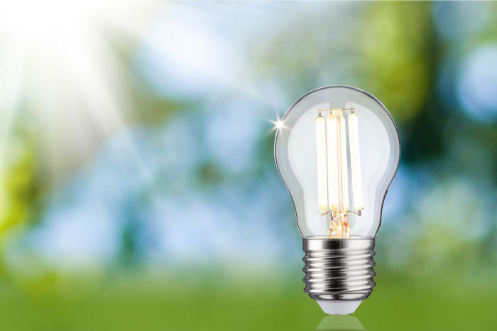 Bec sferic Eco-Line 230V, cu filament LED, 80 mm, 840lm, 4W, 3000K, clar [4]