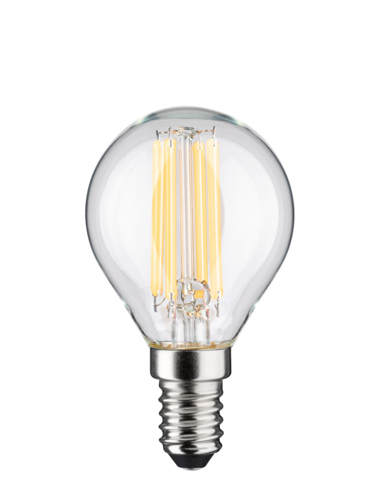 Bec sferic LED Eco-Line, 230V, cu filament, E14, 78 mm, 840lm, 4W, 3000K, clar [1]