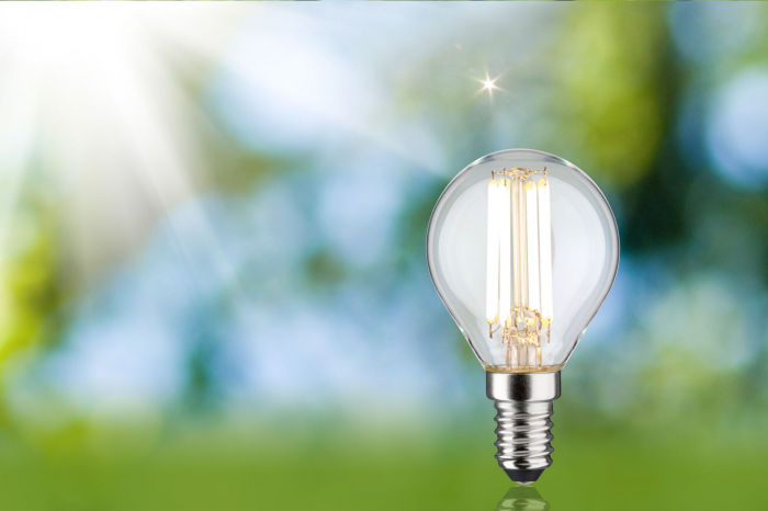 Bec sferic LED Eco-Line, 230V, cu filament, E14, 78 mm, 840lm, 4W, 3000K, clar [4]