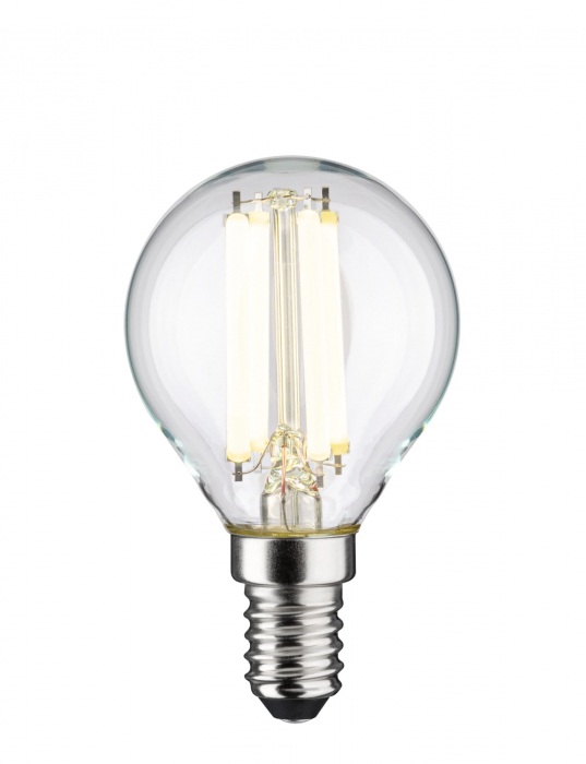 Bec sferic LED Eco-Line, 230V, cu filament, E14, 78 mm, 840lm, 4W, 4000K, clar [2]