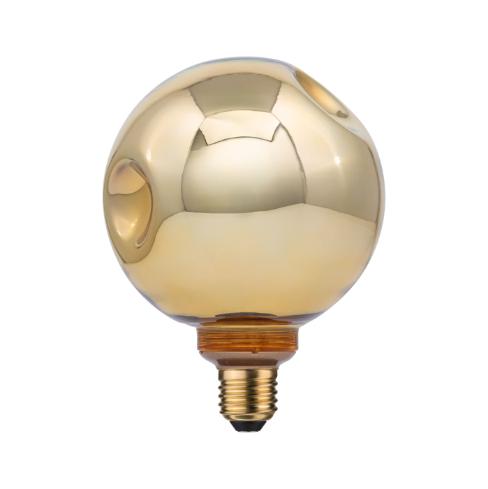 Bec Vintage Edition 230 V Standard LED Globe 125, E27 400lm 4,7W 2700K, auriu, flux luminos variabil în 3 pași [3]