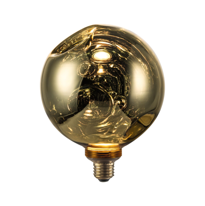 Bec Vintage Edition 230 V Standard LED Globe 200, E27 400lm 4,7W 2700K, auriu, flux luminos variabil în 3 pași [2]