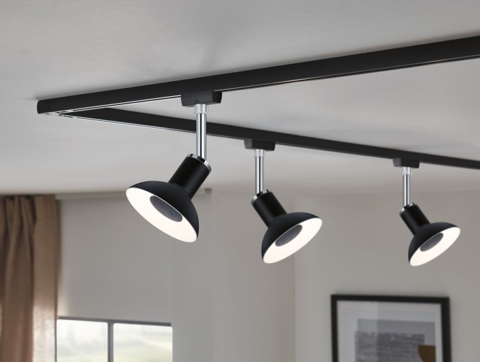Bec LED decorativ, GU10, 4,9W negru/alb, cu flux luminos variabil în 3 pași [6]