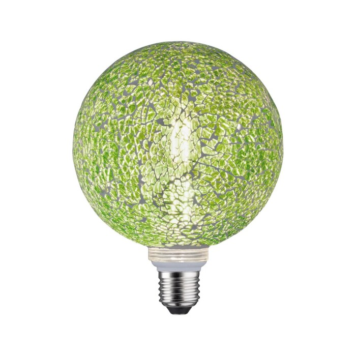 Bec LED G125 Miracle Mosaic 470lm verde, cu flux luminos variabil E27 2700K 230V [1]