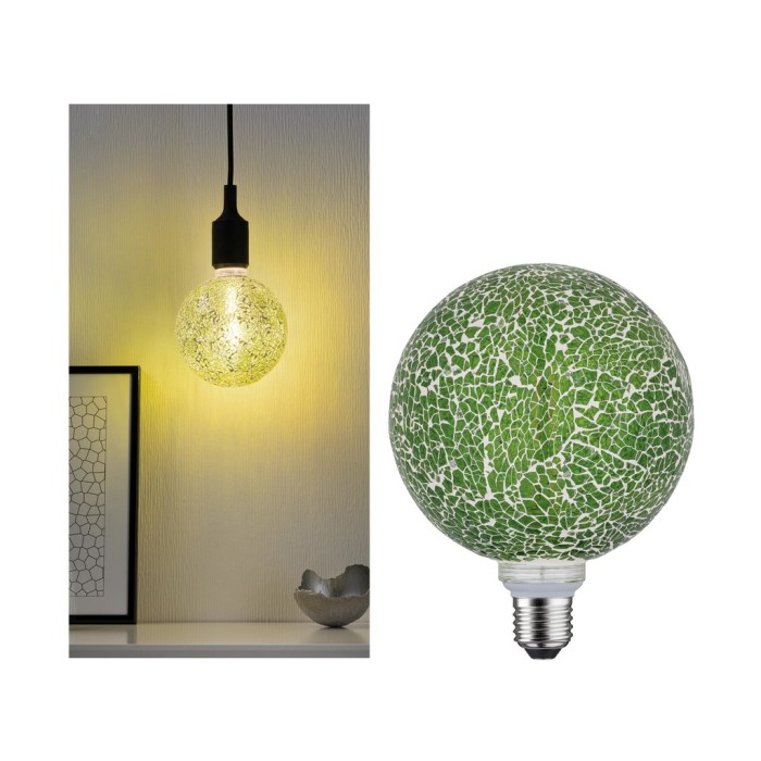 Bec LED G125 Miracle Mosaic 470lm verde, cu flux luminos variabil E27 2700K 230V [3]